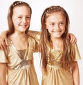 Two little blond Girls Royalty Free Stock Photo