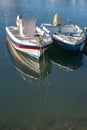 Two little boats in Faro, Portugal Royalty Free Stock Photo