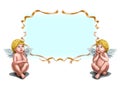 Two little Cupid Royalty Free Stock Photo