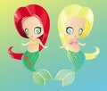 Two little mermaids