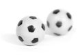 Two little plastic football Royalty Free Stock Photo