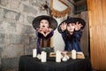 Two little witches Royalty Free Stock Photo