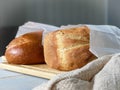 Two loaves of freshly baked bread Royalty Free Stock Photo