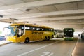 Two long distance busses in the new Stuttgart Central Bus Station