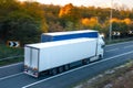 Two lorries on the road Royalty Free Stock Photo