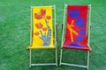 Two lounge chairs Royalty Free Stock Photo