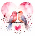 two love birds on valentine\'s day