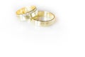 Two lovely golden wedding rings