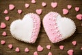 Two lovely heart cookies