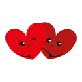 Two lovers hearts.