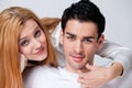 Two lovers in romance Royalty Free Stock Photo