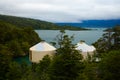 Two luxury yurts in the forest