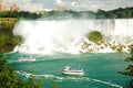 Two Maid of the Mist in Niagara Falls Royalty Free Stock Photo