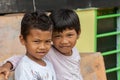 Two malasian boy looking at the camera