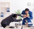 Two male colleagues in the office Royalty Free Stock Photo