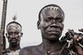 Two man from the Caro tribe with an old rifle. Ethiopia, Omo Valley