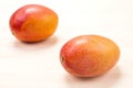 Two mango fruit Royalty Free Stock Photo