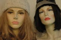 Two mannequins faces