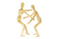Two mannikins dancing Royalty Free Stock Photo