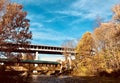 Two of the many famous covered bridges of Ashtabula, County - OHIO - USA Royalty Free Stock Photo