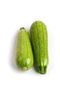 Two marrow squashes