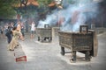 Praying in Lama temple, Beijing