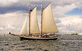 Two-masted sailboat Royalty Free Stock Photo