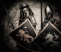 Two medieval knights Royalty Free Stock Photo