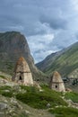 Two Medieval tomb in City of Dead near Eltyubyu, Kabardino-Balkaria, Russia