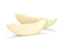 Two melon slices Royalty Free Stock Photo
