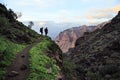 Gay couple trekking on Gran Canaria, Canary islands, Spain