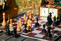 Two men play chess Royalty Free Stock Photo