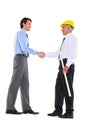 Two men shaking hands Royalty Free Stock Photo