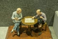 The two men were playing chess