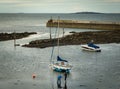 Two men working in the harbour Royalty Free Stock Photo