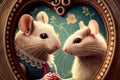 Two mice in love