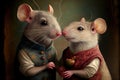 Two mice in love