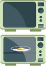 Microwave vector color illustration