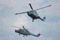 Two Military Helicopters Royalty Free Stock Photo