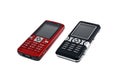 Two mobile phones Royalty Free Stock Photo