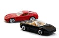 Two model sports cars Royalty Free Stock Photo