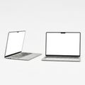 Two modern laptops side by side Royalty Free Stock Photo