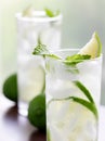 Two mojitos closeup Royalty Free Stock Photo