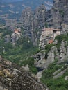 Two monasteries at Meteora, Greece