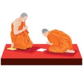 Two monks in Buddhism are penance