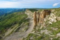 Two monks rocks, Bermamyt plateau, Karachay-Circassian republic. Russia.