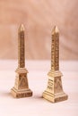 Two monuments in Egyptian style