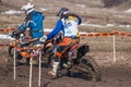 Two motocross racers