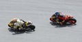 Two MotoGP 250cc rider Royalty Free Stock Photo