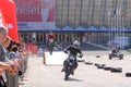 Two motorcyclists on track